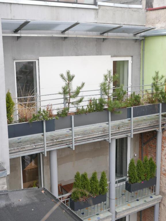 Balkón alebo terasa v ubytovaní ROOMS BYTOM