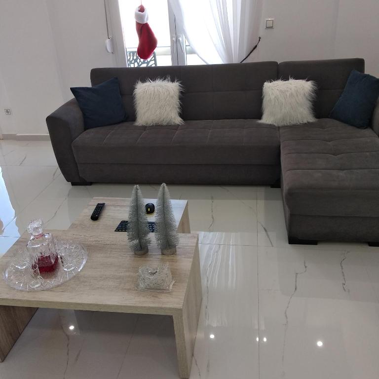 Posezení v ubytování Despina's Luxury apt downtown