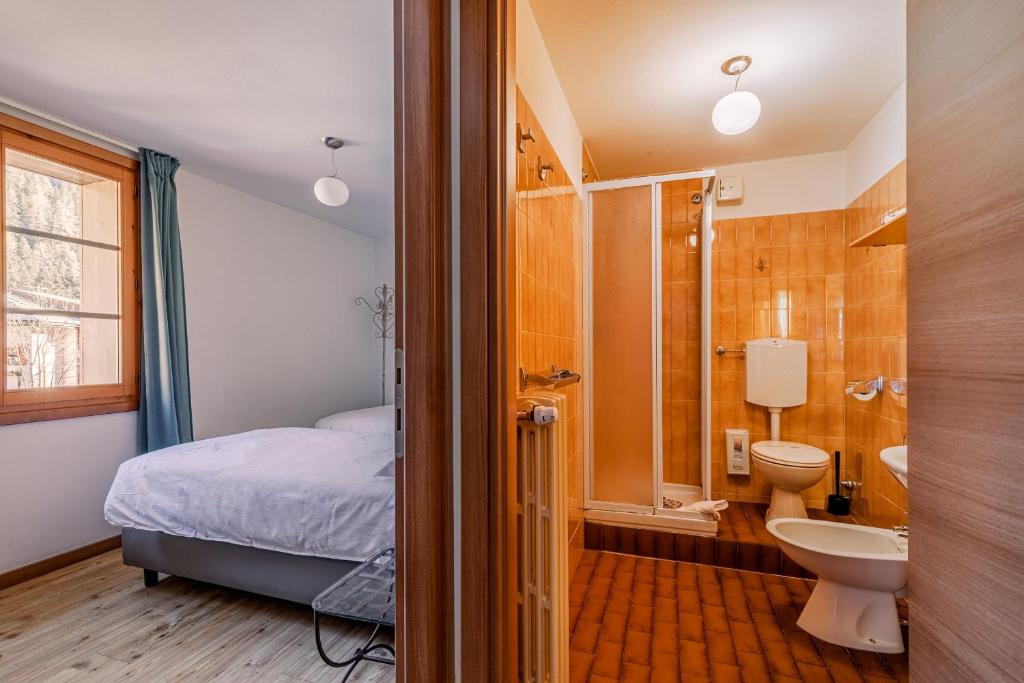 Koupelna v ubytování Hotel Dufour