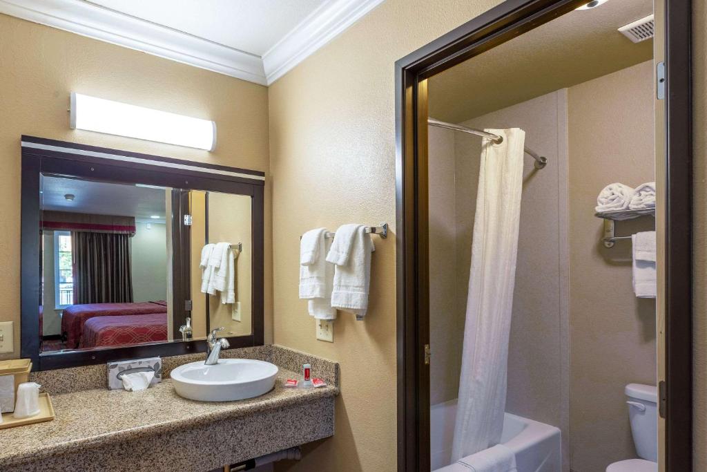 Koupelna v ubytování Econo Lodge Inn & Suites Escondido Downtown