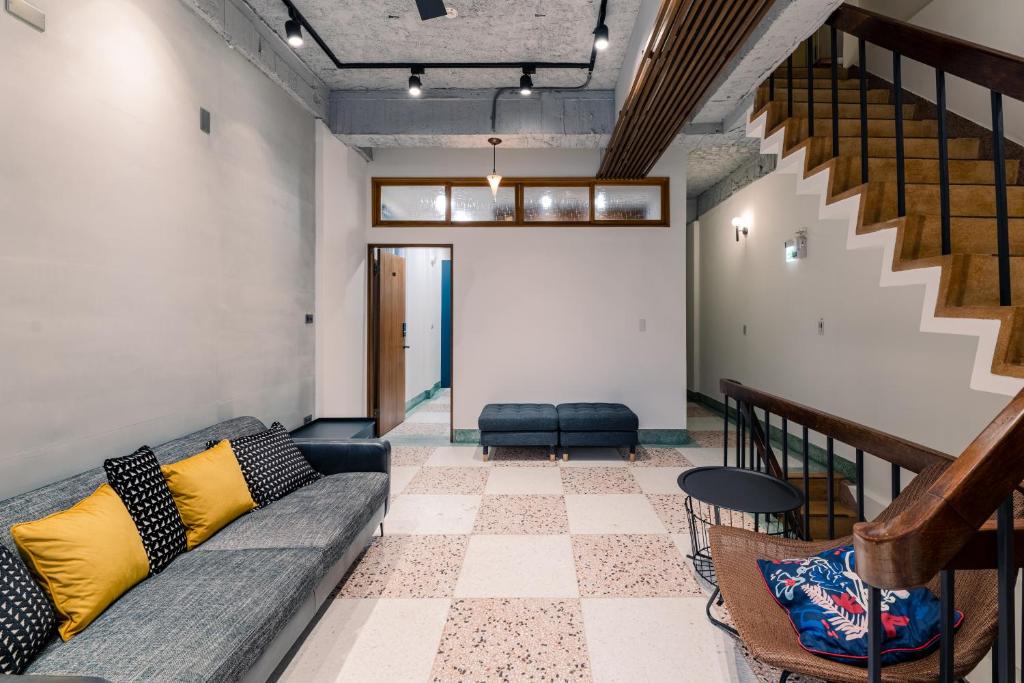 Posezení v ubytování De Provintia Straat B&B
