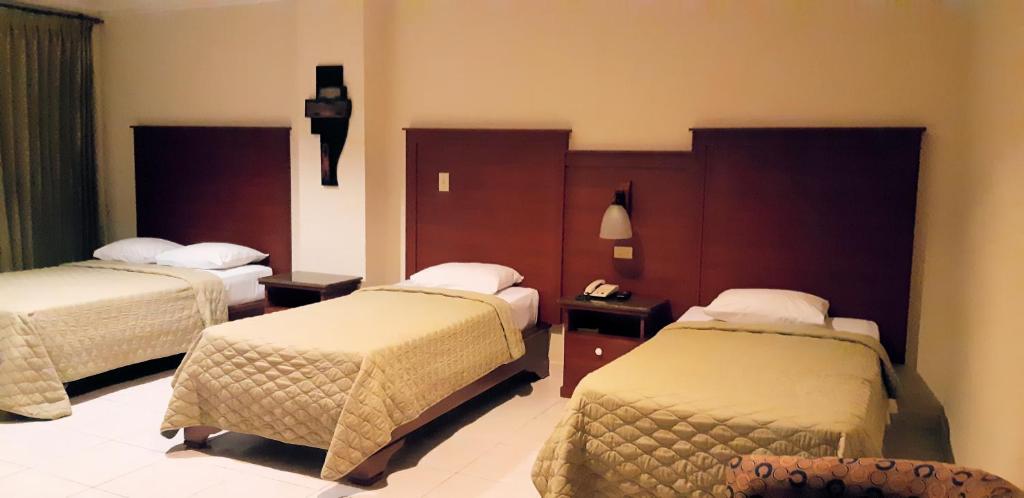 Voodi või voodid majutusasutuse Hotel Castilla toas