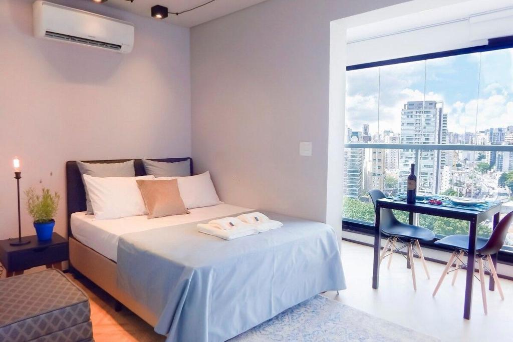  Studio Vila Olímpia com vista incrível!