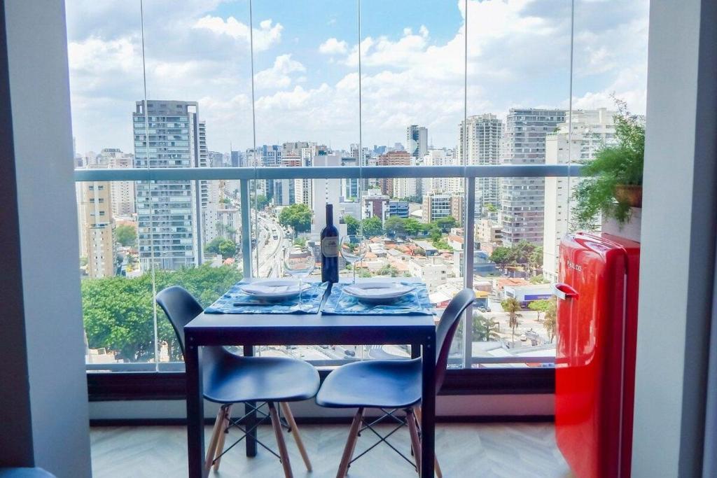  Studio Vila Olímpia com vista incrível!