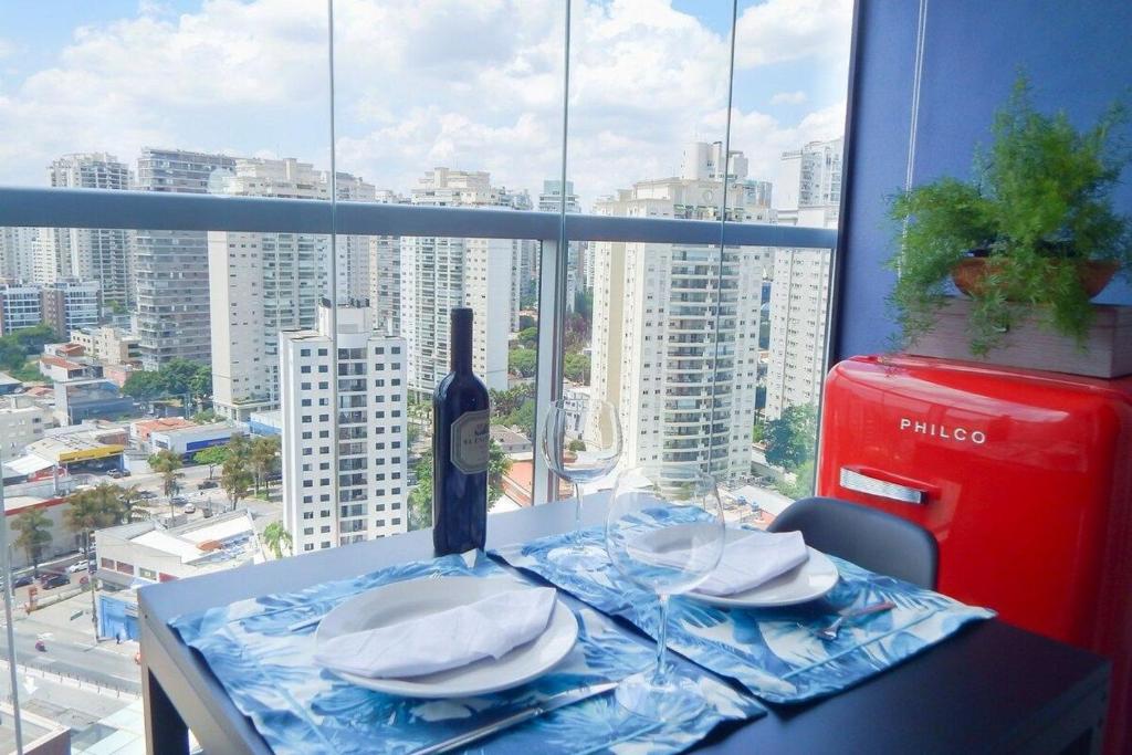  Studio Vila Olímpia com vista incrível!