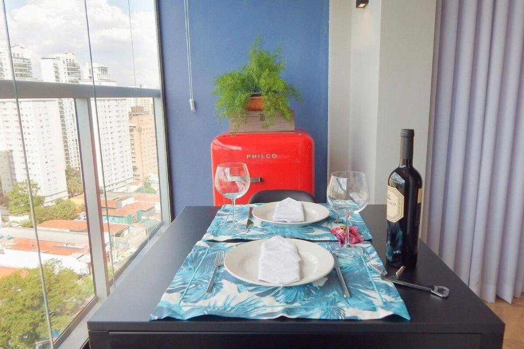  Studio Vila Olímpia com vista incrível!