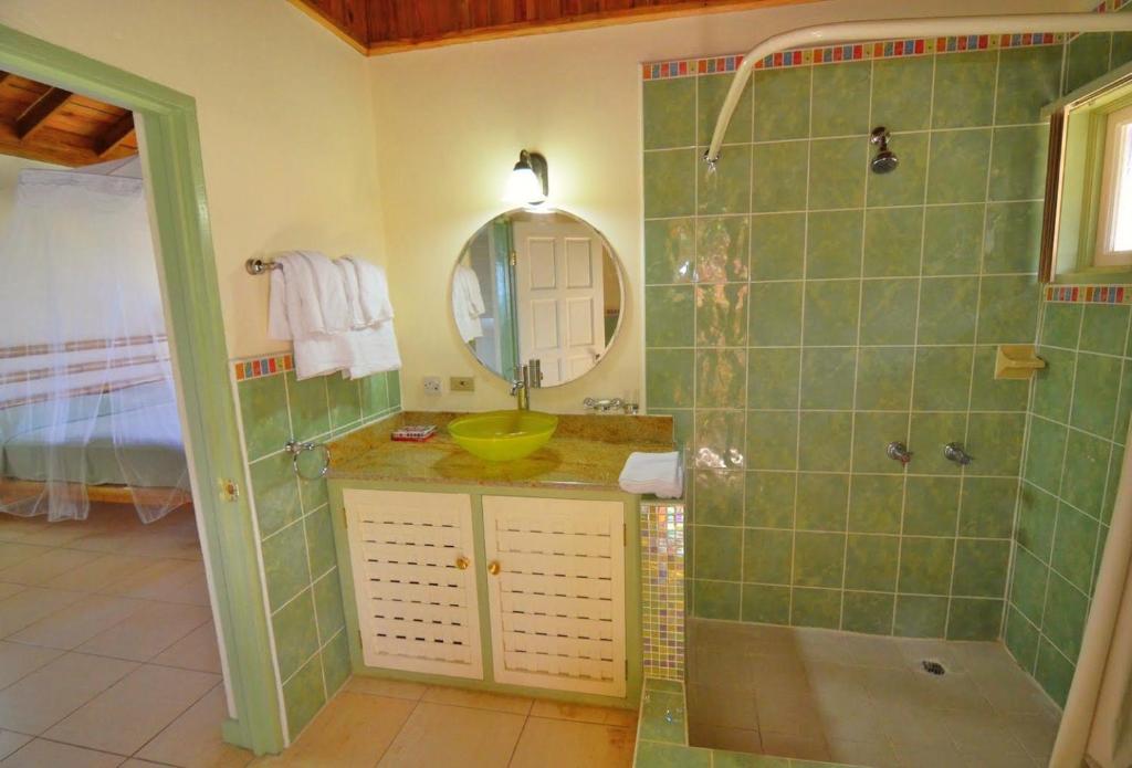 Koupelna v ubytování Pimento Lodge Resort