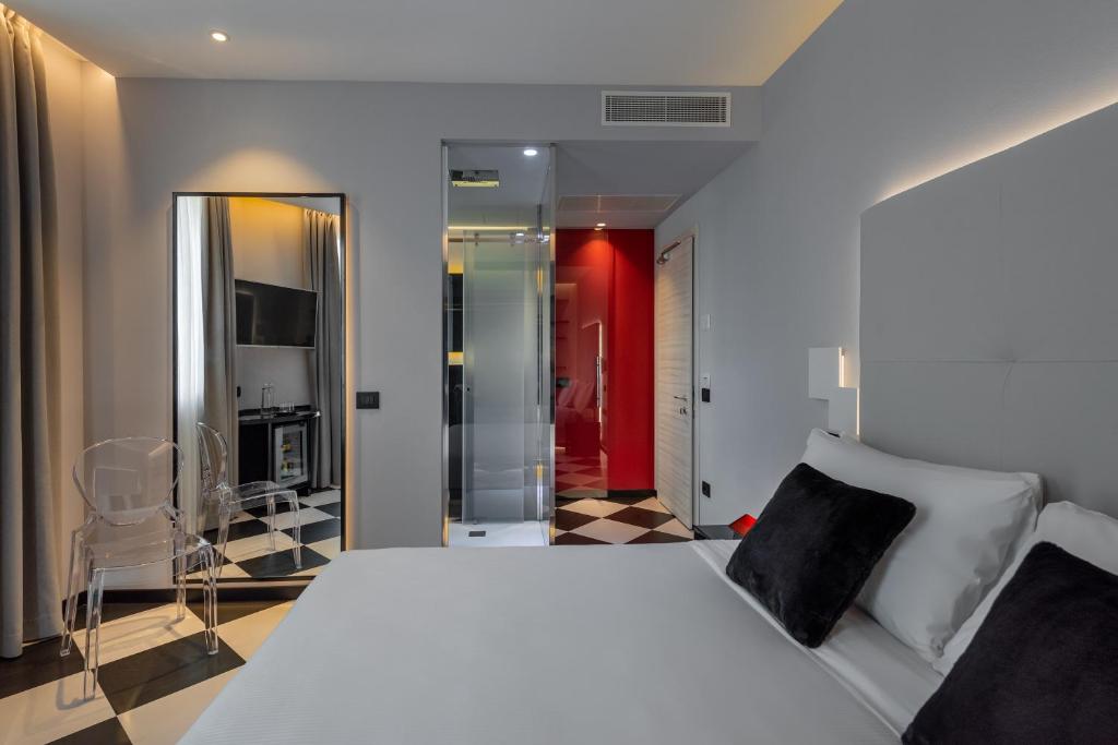 Postel nebo postele na pokoji v ubytování Hotel Locanda Al Piave ***S