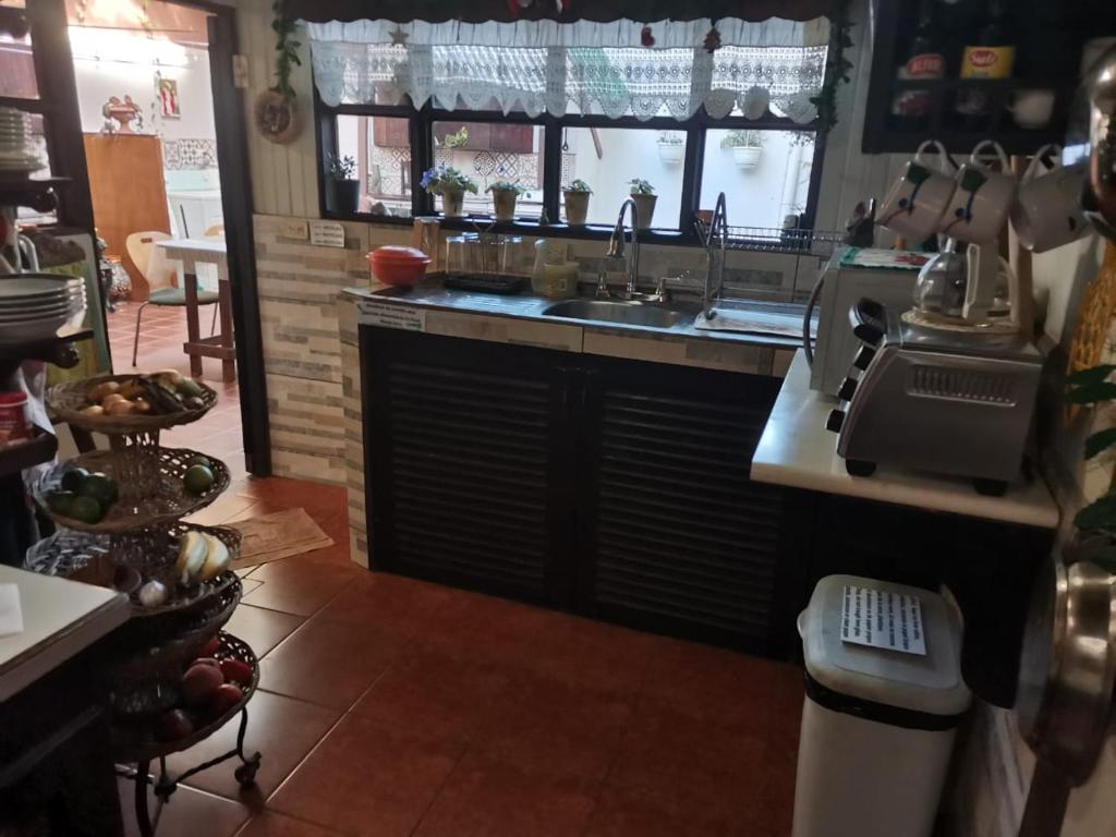 Restaurace v ubytování Casa Irazú