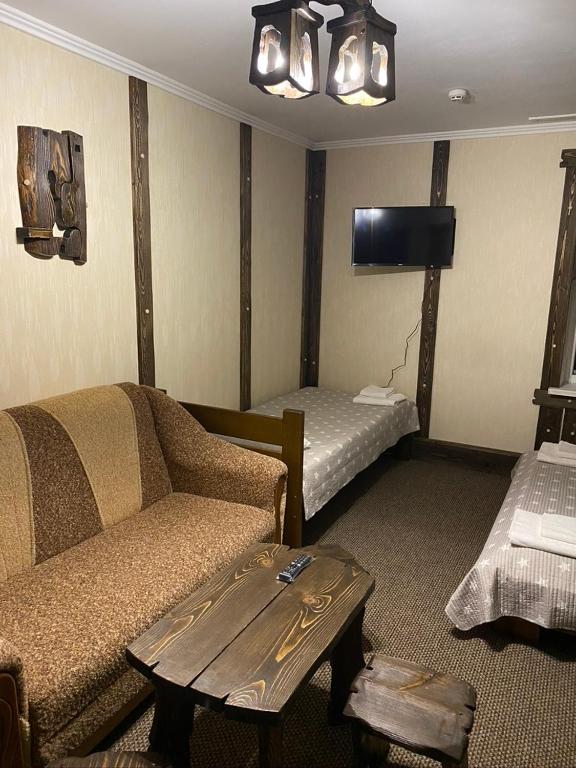 Postel nebo postele na pokoji v ubytování Yulita