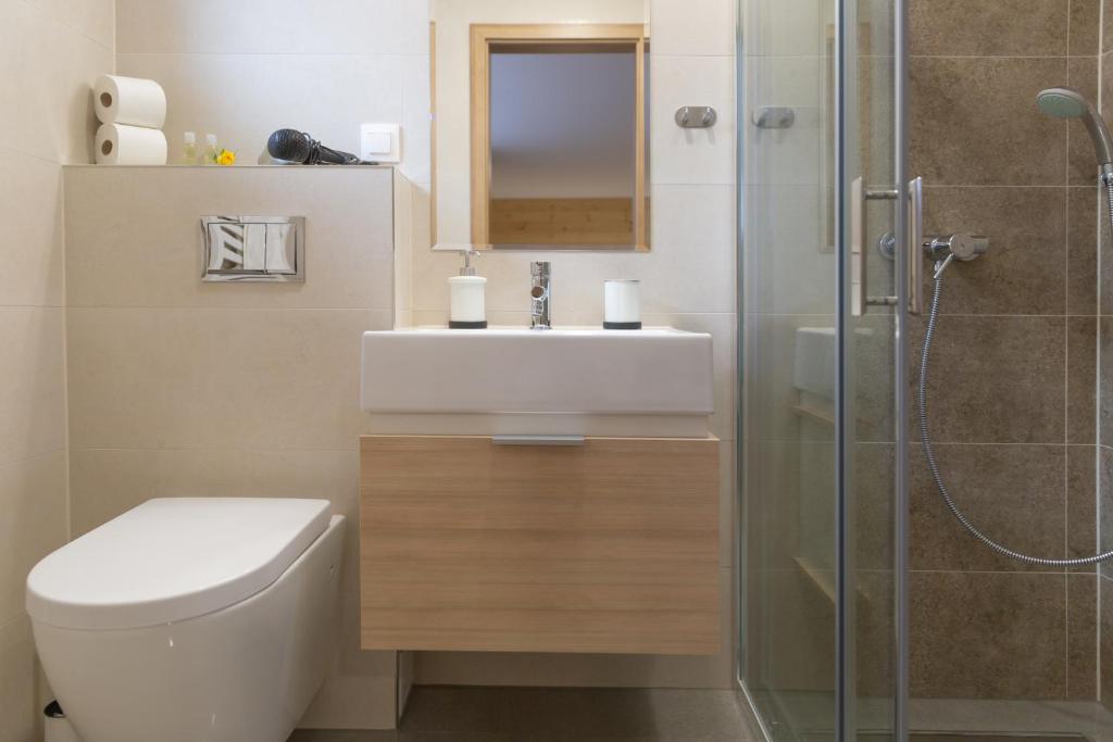 Koupelna v ubytování Darmilus apartmány