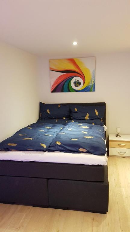 En eller flere senge i et værelse på Lilli Ferienwohnung