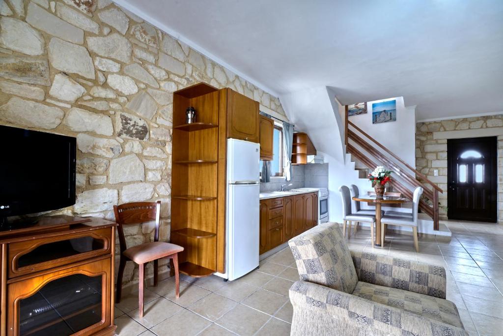 Kuchyň nebo kuchyňský kout v ubytování ANEMOS residence