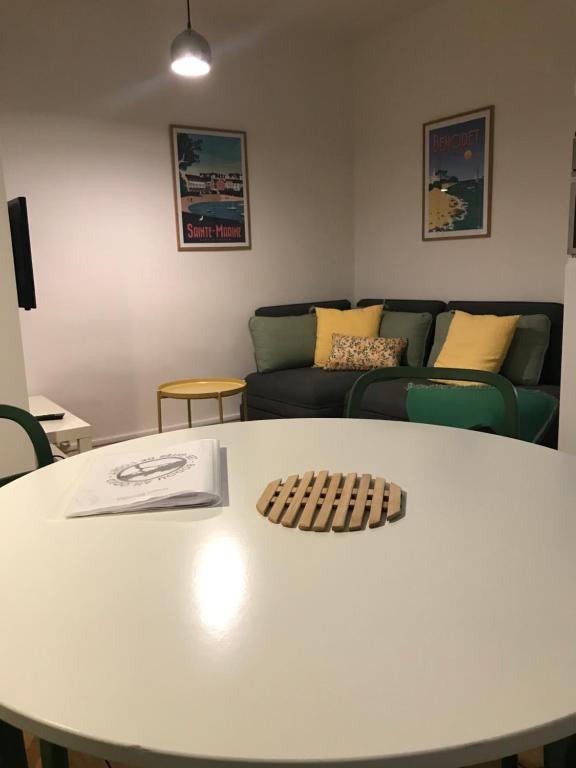Posezení v ubytování Studio Duplex Bénodet