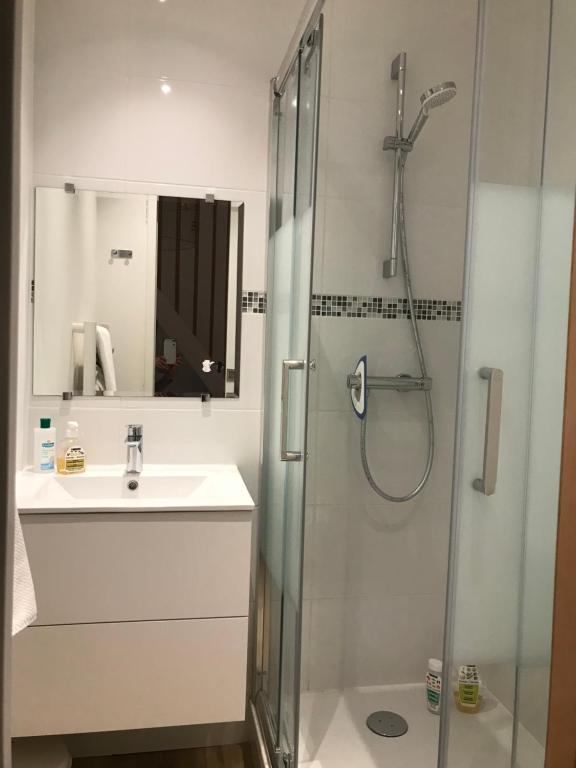 Koupelna v ubytování Studio Duplex Bénodet