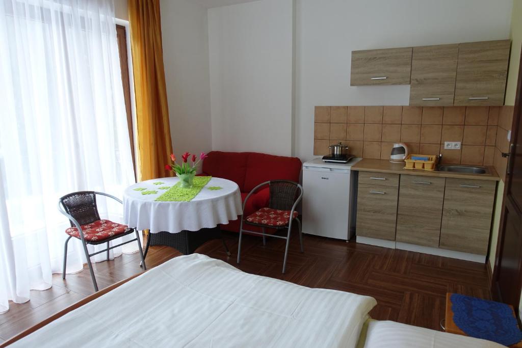 Kuchyňa alebo kuchynka v ubytovaní Apartamenty u Ani