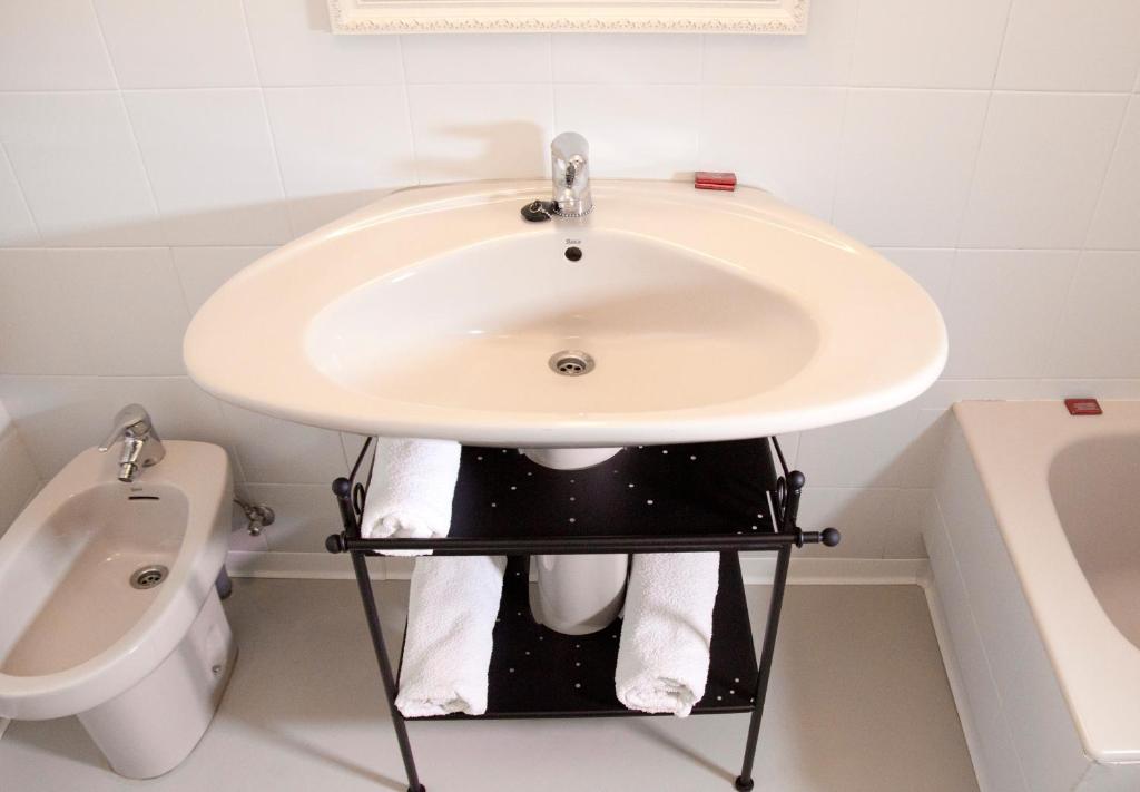 Kúpeľňa v ubytovaní Hostal Boreal Mistral