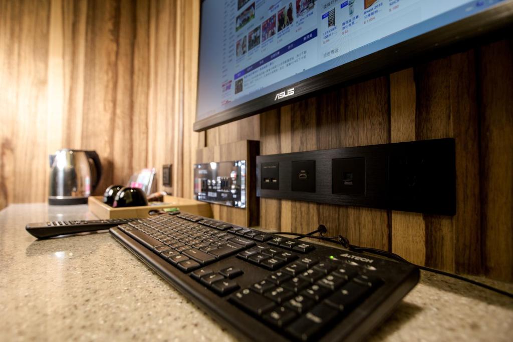 TV a/nebo společenská místnost v ubytování Point Motel