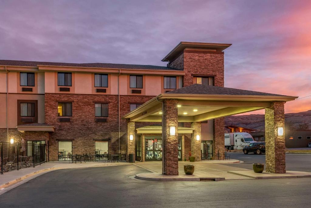 a rendering of a hotel with a gazebo at Sleep Inn & Suites Moab near Arches National Park in Moab