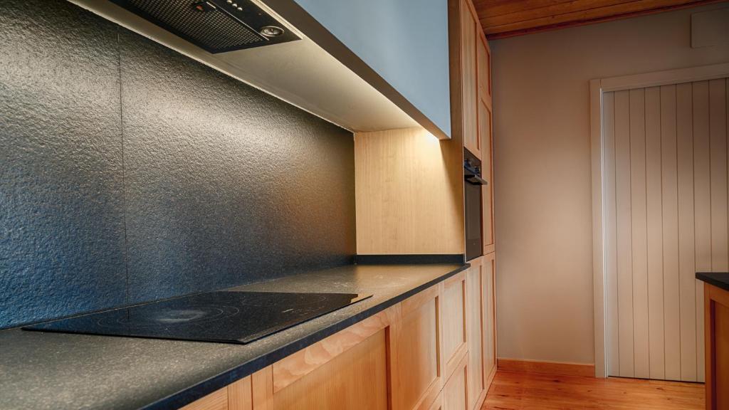 Kuchyň nebo kuchyňský kout v ubytování Saplan Real Estate SARRAERA