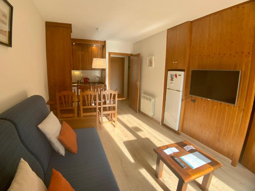Kuchyň nebo kuchyňský kout v ubytování Apartamentos Los Lagos