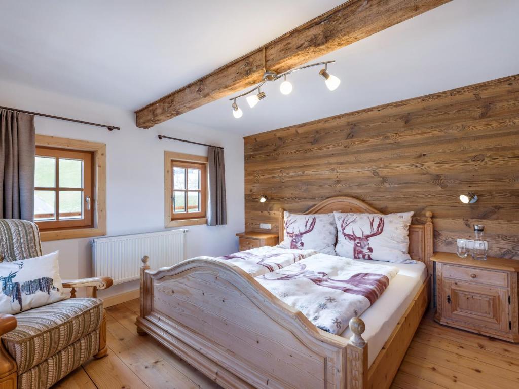 Postel nebo postele na pokoji v ubytování Schneiderhof