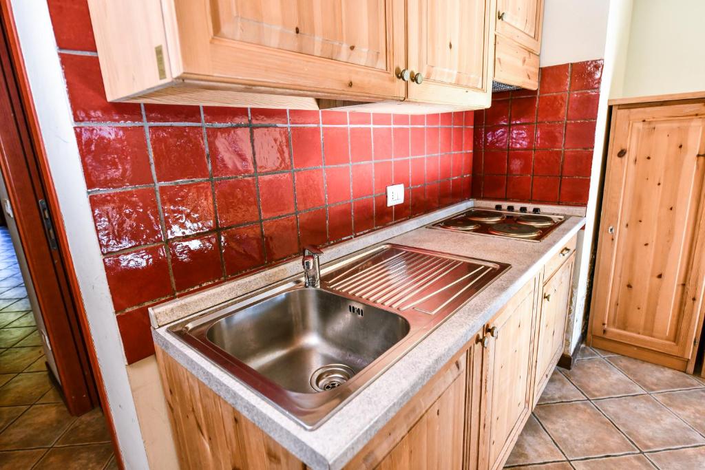 Kuchnia lub aneks kuchenny w obiekcie Residence Stalle Lunghe