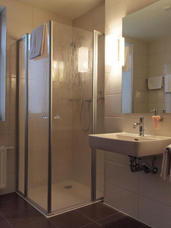 Koupelna v ubytování Hotel Greive
