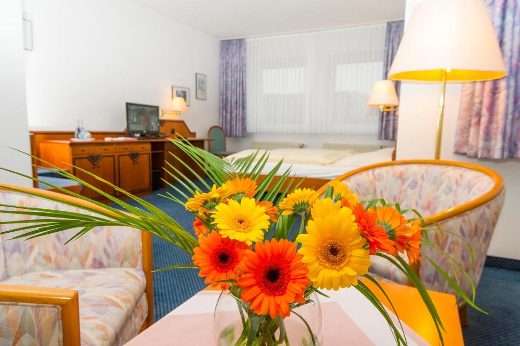 TV a/nebo společenská místnost v ubytování Hotel Greive