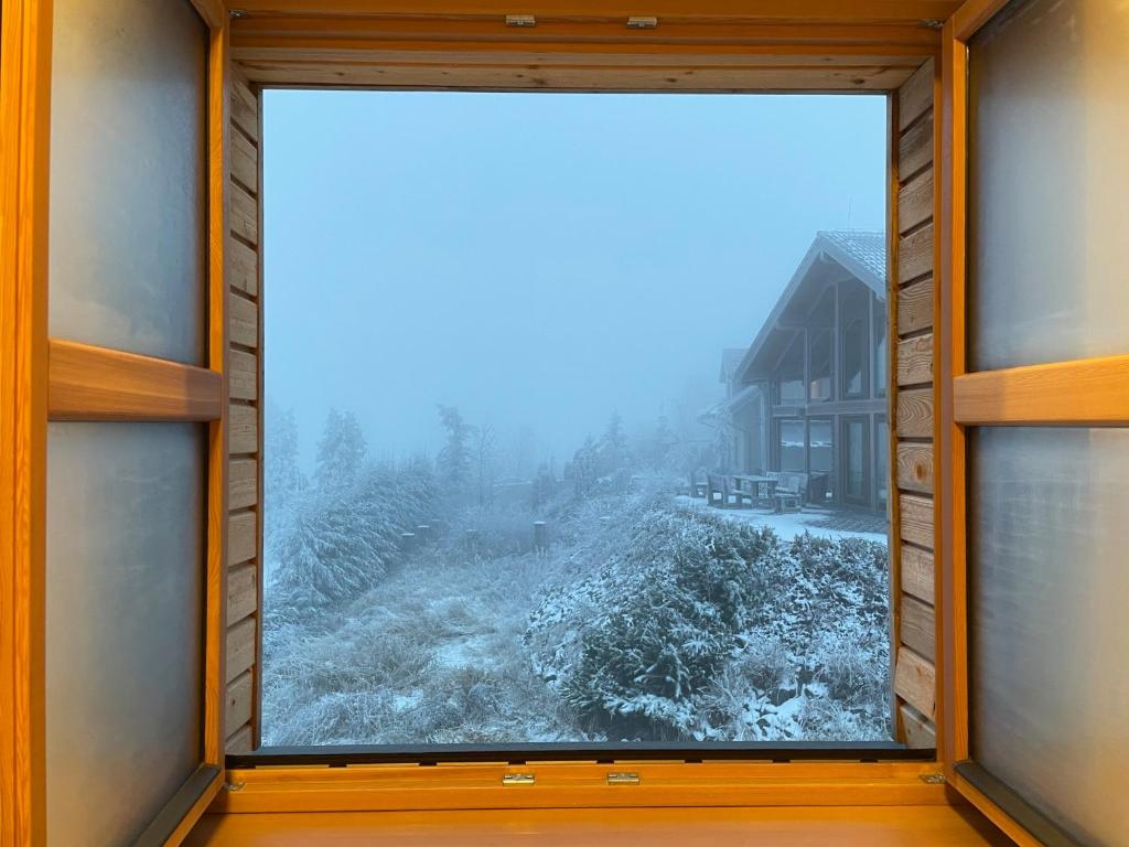 Apartmány Hacienda Boží Dar v zimě