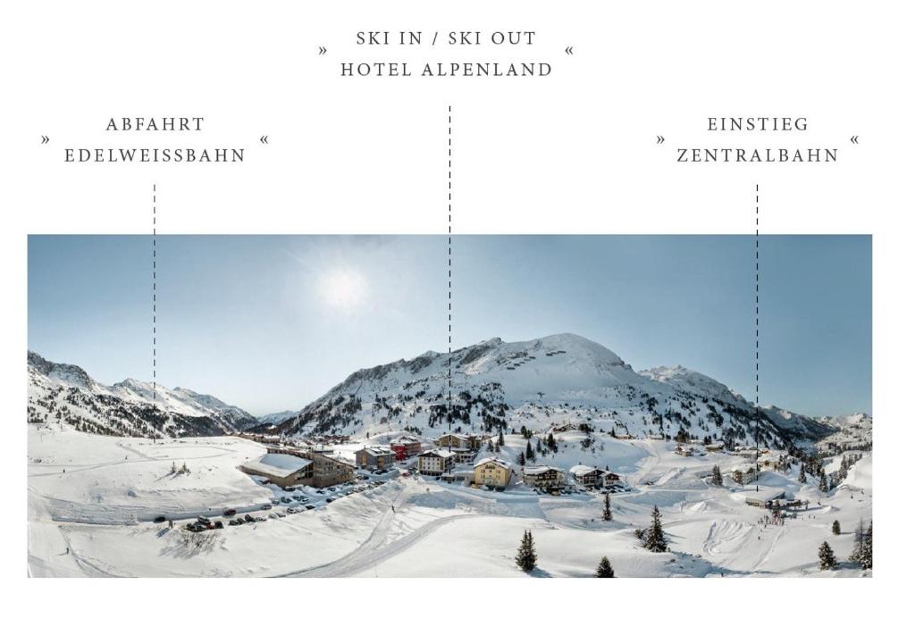 Hotel Alpenland v zimě