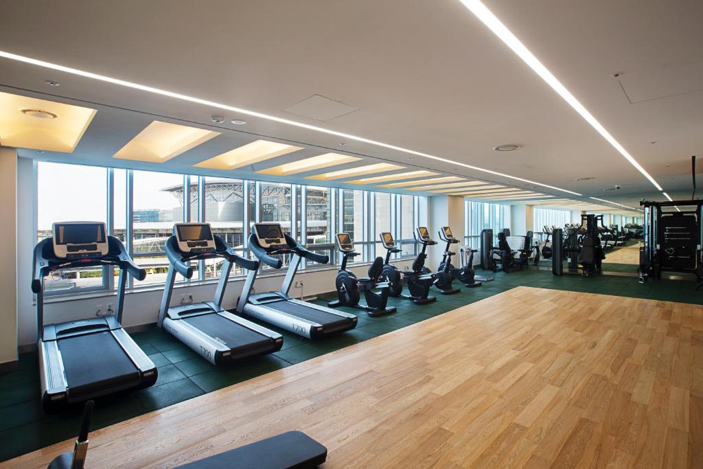 Fitness centrum a/nebo fitness zařízení v ubytování ASTI Hotel Busan Station