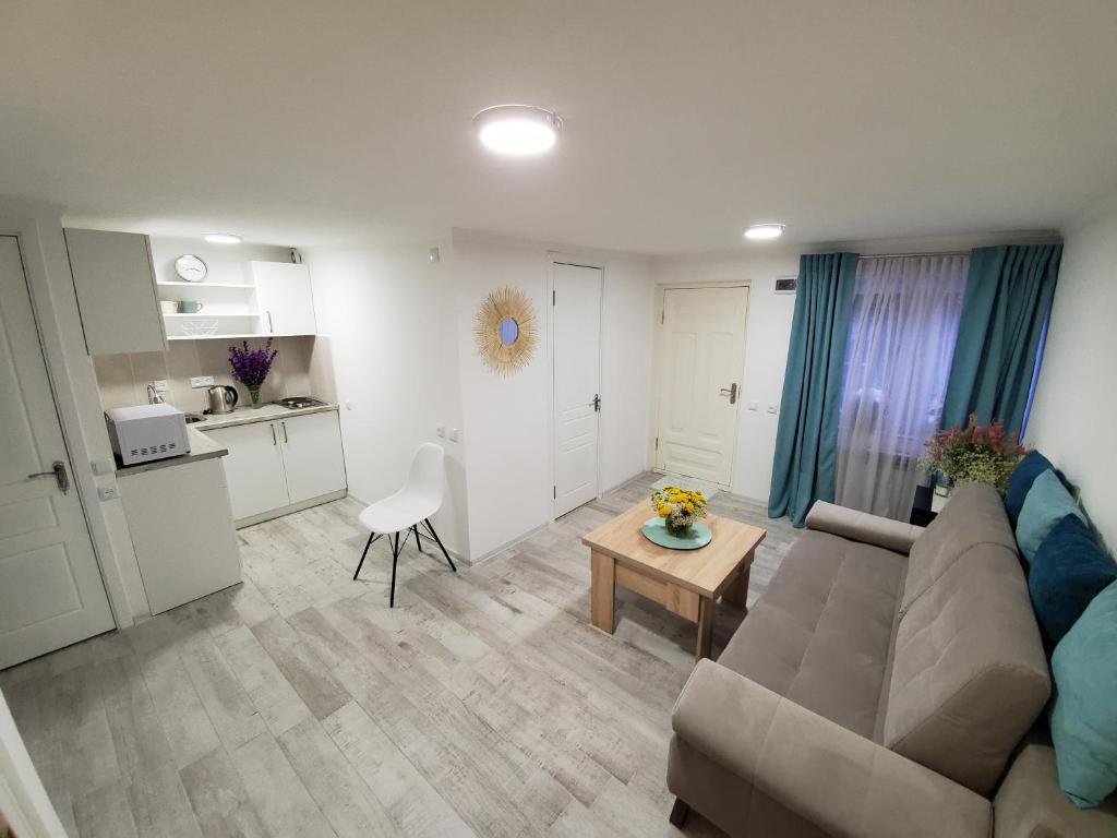 Kuchyň nebo kuchyňský kout v ubytování Central Guesthouse Gyumri