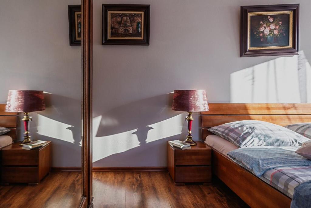 Posteľ alebo postele v izbe v ubytovaní Villa Nawrot