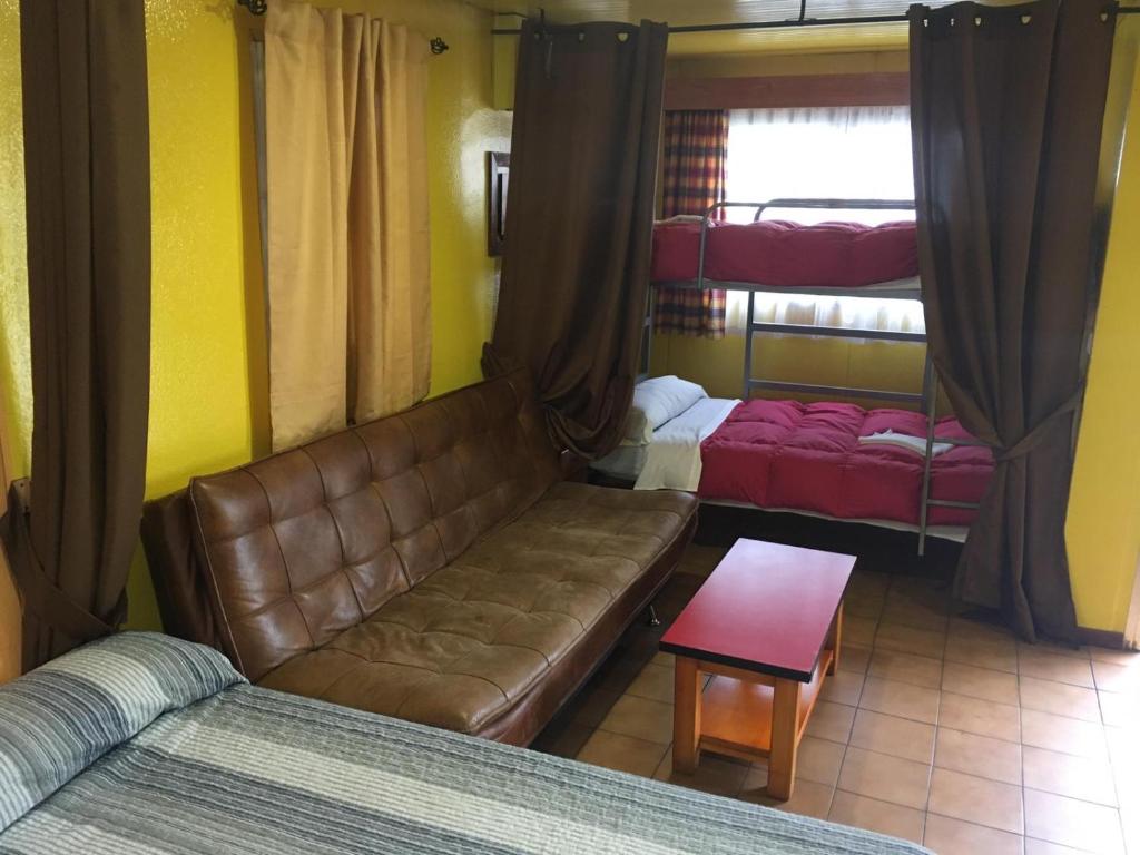 Posezení v ubytování Bungalows Alpha