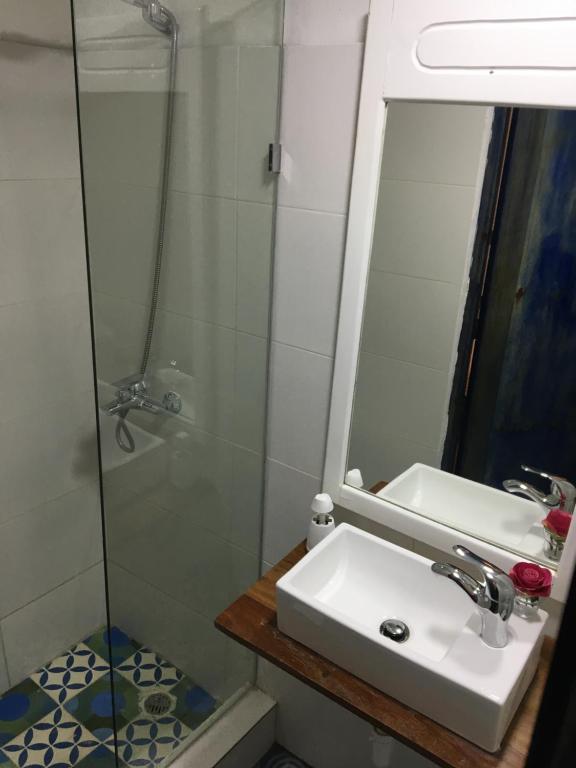 Koupelna v ubytování Chao Mamá Hostal