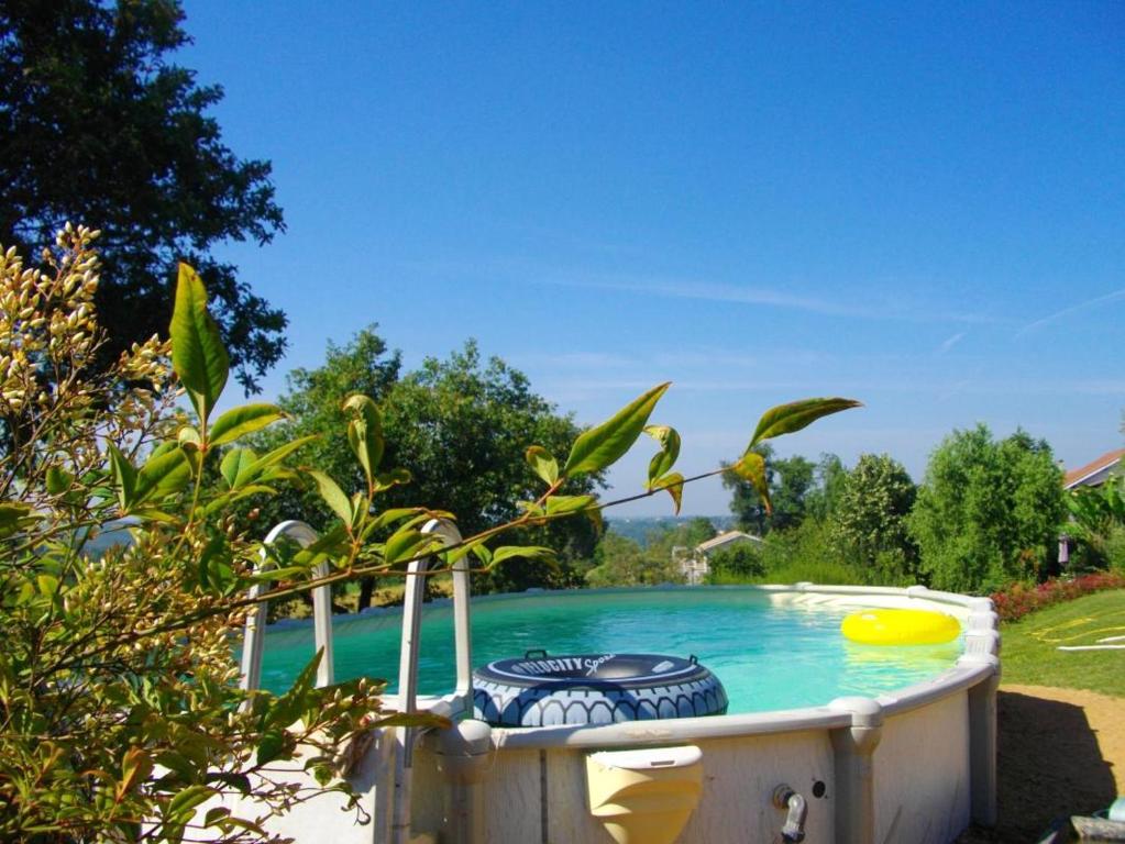 Πισίνα στο ή κοντά στο Maison cosy avec piscine privée à Estibeaux 38 m²