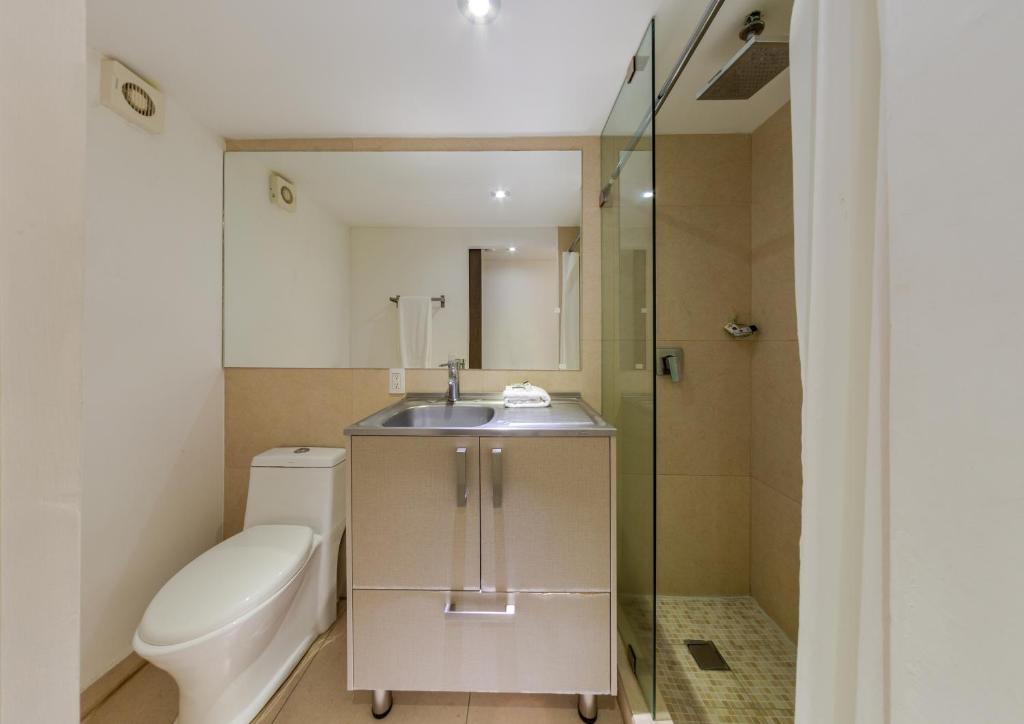 Koupelna v ubytování Kubo Hotel