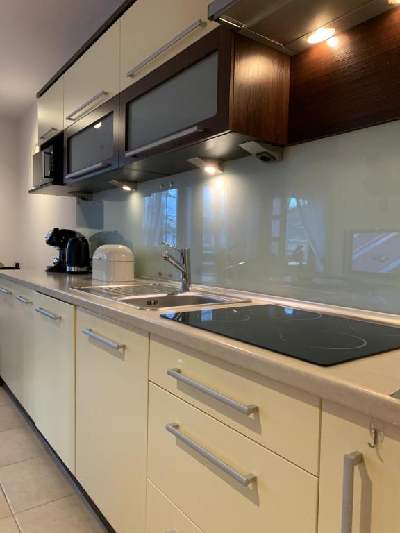 Kuchyňa alebo kuchynka v ubytovaní Apartament Góralka