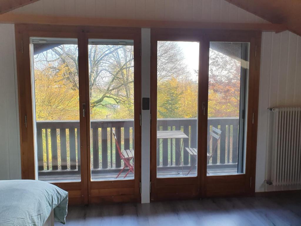 Postel nebo postele na pokoji v ubytování Maison Chalet