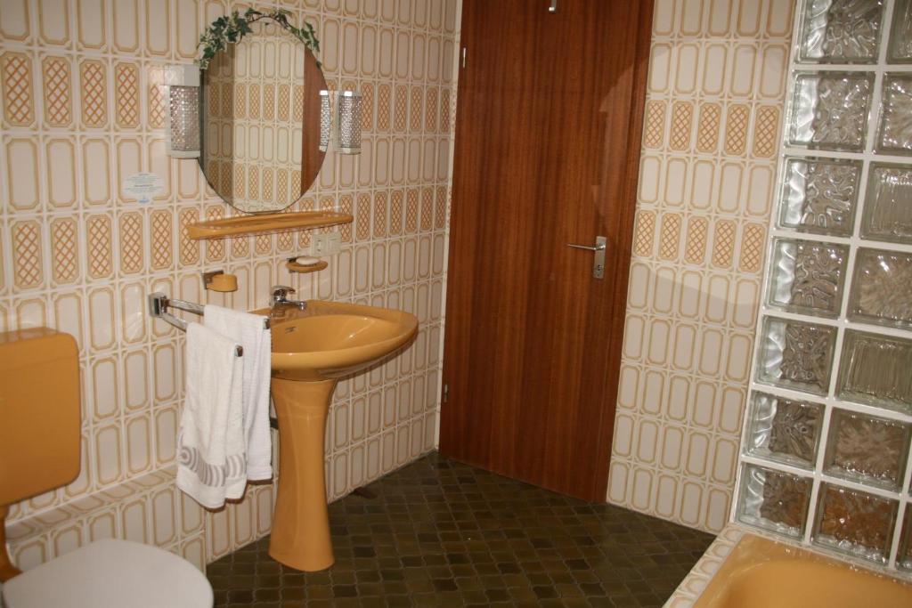 Koupelna v ubytování Haus Luise Weber