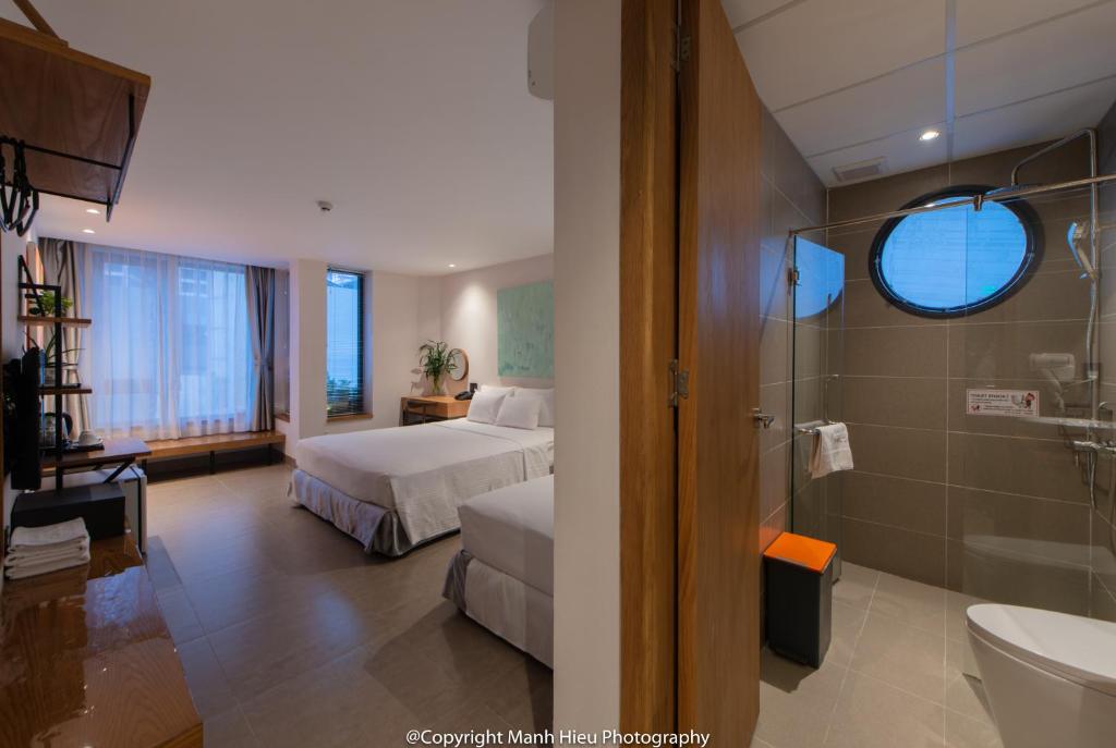 Koupelna v ubytování Mojzo Inn Boutique Hotel
