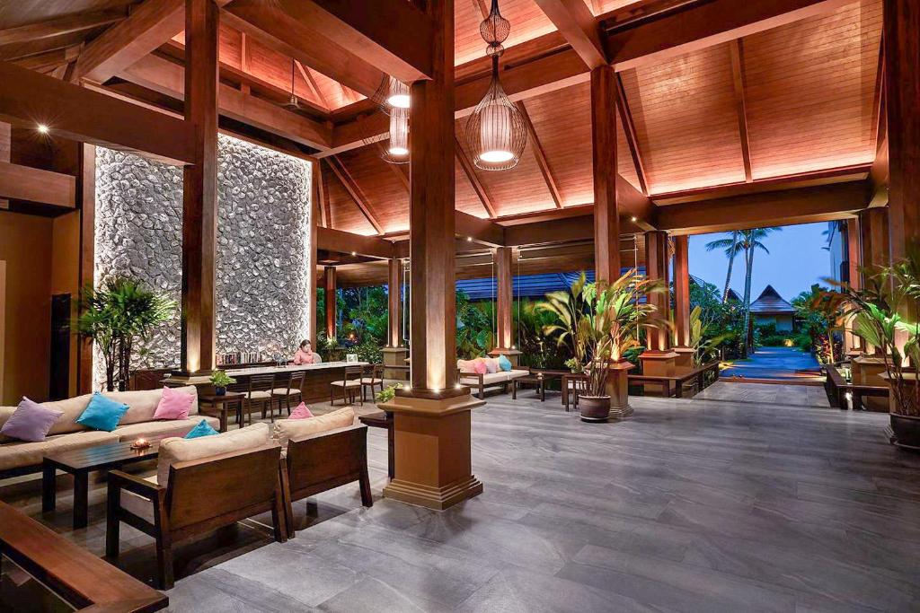 Posezení v ubytování Khanom Beach Resort And Spa