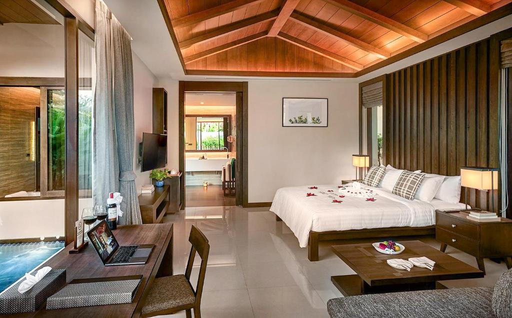 Posezení v ubytování Khanom Beach Resort And Spa