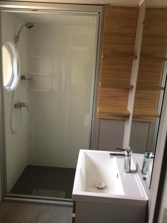 Koupelna v ubytování Vakantiepark de Luttenberg