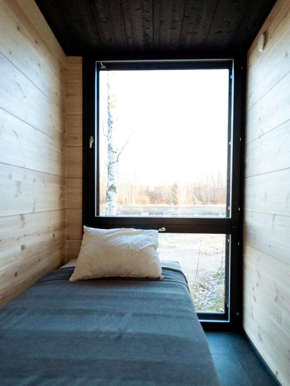Postel nebo postele na pokoji v ubytování Black Hotel