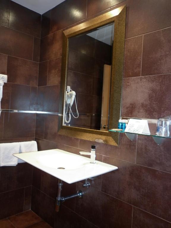 Kúpeľňa v ubytovaní Hostal Mesón Castilla
