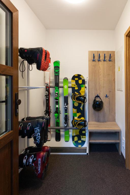 Fitness centrum a/nebo fitness zařízení v ubytování Apartmány Sára