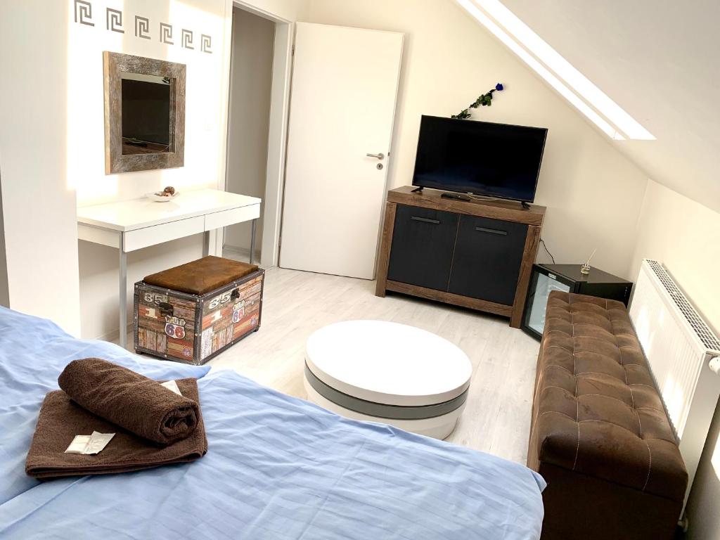 Koupelna v ubytování Hotel Stará Pošta