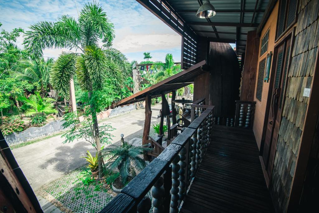 Balkón nebo terasa v ubytování Suankaew​ art​ hostel​